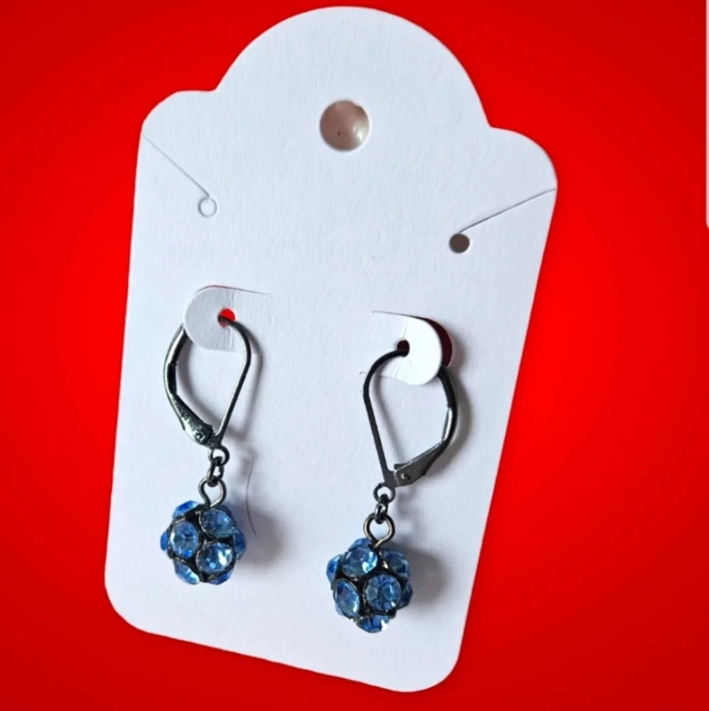 Contemporary Pierced Dangle Earrings Lot of 10 Faux Pearl, Faceted Glass, Beaded - Picture 4 of 11